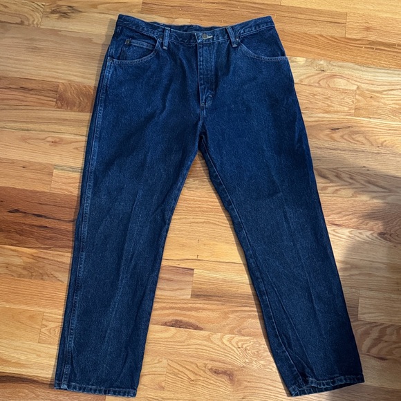 Wrangler Men's Dark Blue Relaxed Jeans 38X30 - Picture 4 of 5